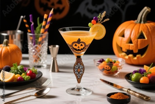 Pumpkin Martini Halloween Celebration