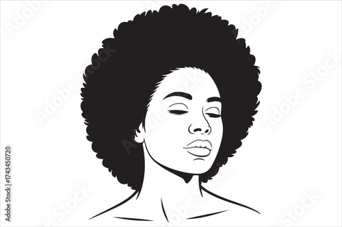 Juneteenth Freedom Day Black Woman Silhouette Clipart SVG Bundle. Powerful Black Woman, Black History, Afro Woman Juneteenth, Melanin Magic, Juneteenth, Pride, and Celebration Vector Illustration.