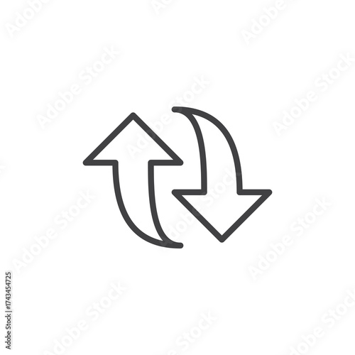 Refresh repost line icon