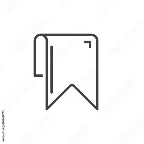 Bookmark save line icon