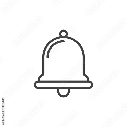 Notification bell line icon
