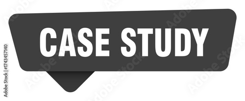 case study black sign isolated on transpatent background. case study sticker