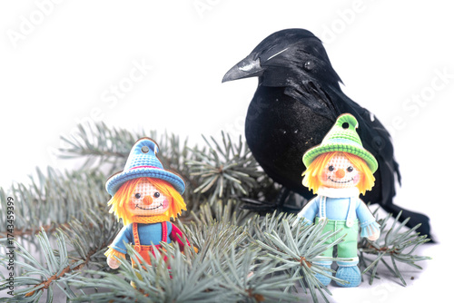 Christmas landscape with gifts and snow. Merry christmas and happy new year . Christmas celebration holiday background