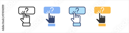Help Icon Set Multiple Style Collection