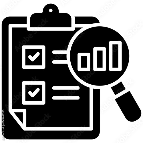Data Literacy glyph icon