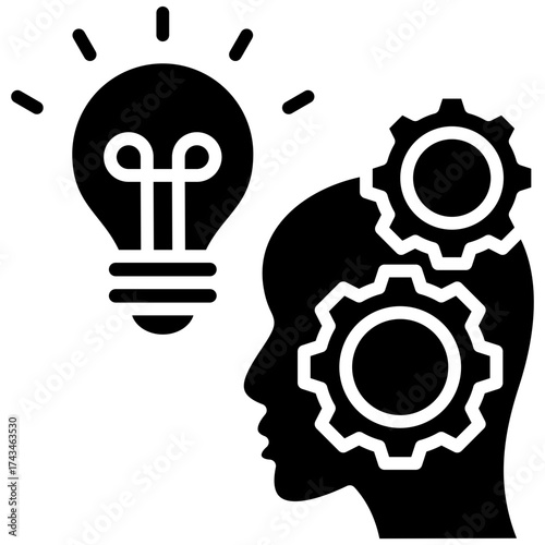 Critical Thinking glyph icon