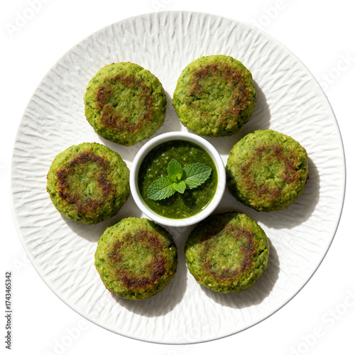 Gourmet Hara Bhara Kabab, a popular Indian vegetarian snack made from spinach and peas