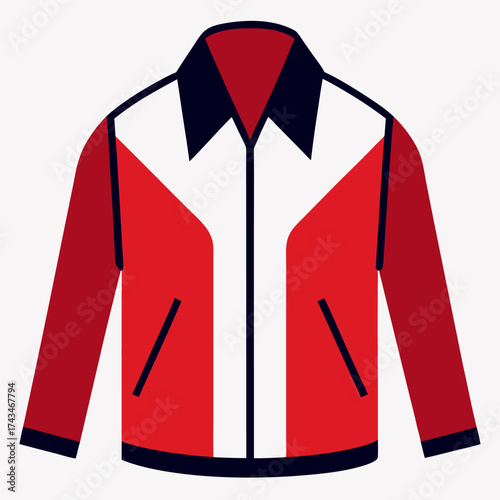 Premium jacket on white background.