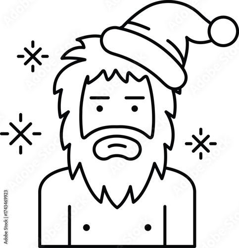 A man with a beard and a hat on his head