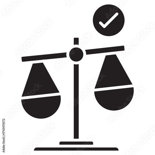 Financial Leverage Icon, Power of Financial Leverage, Balancing Risk and Return, Driving Growth with Leverage, Financial Leverage as a Strategic Tool, vector