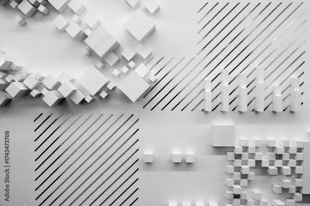 custom made wallpaper toronto digitalabstract metal background with squares