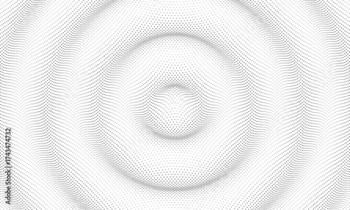 3D wavy overlay background with ripple effect. Grid surface with particle. Vector illustration for cover, card, postcard, interior design, banner