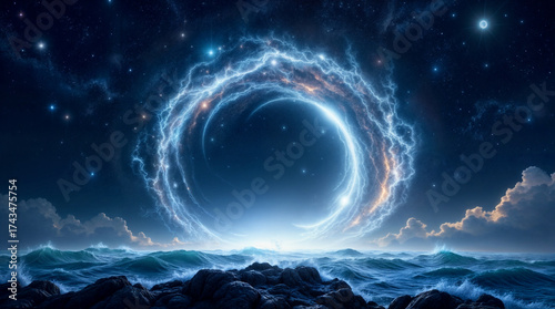 blue planet in space