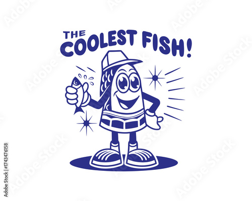 vector illustration of a cartoon character