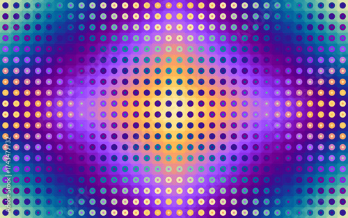 Abstract Geometric Pattern imitation of generative fractal art vector illustration. Overlay moire effect