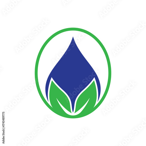 refreshing eco friendly water logo design