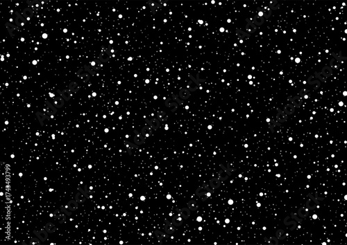 Christmas background with snowy overlay design 