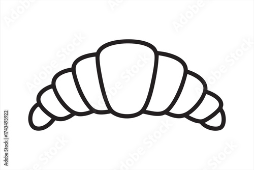 Simple pastry vector illustration ideal for bakery, cafe, and breakfast visuals.