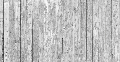 cracked paint flakes peel off on old wooden fence background