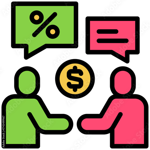 bargain icon for shopping store, business, website, application, printing, document, poster design, etc
