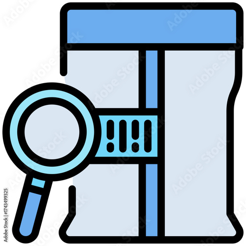 Barcode icon for shopping store, business, website, application, printing, document, poster design, etc