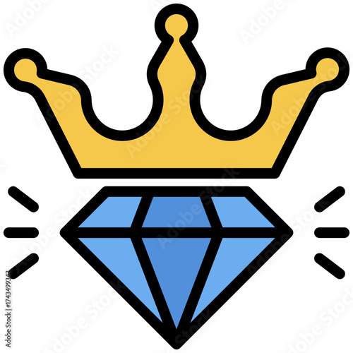 luxury icon for shopping store, business, website, application, printing, document, poster design, etc