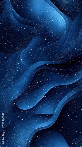 A stunning abstract background with a starry night sky, perfect for holiday celebrations.