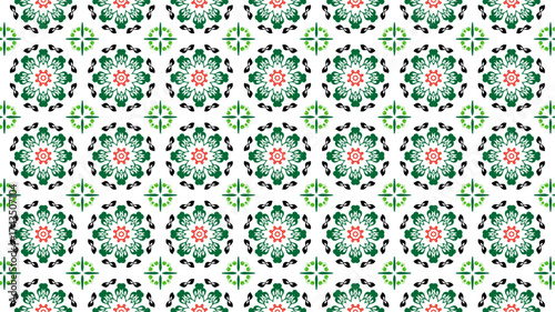 Colourful flowers, seamless patterns with floral for fabric