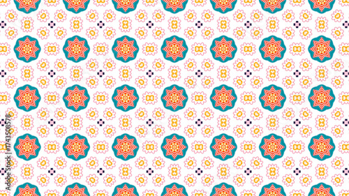 Colourful flowers, seamless patterns with floral for fabric