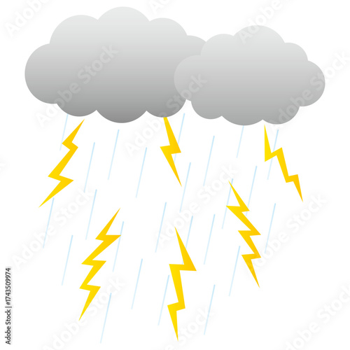 雷雨のイラスト