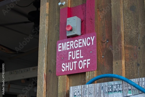 Emergency fuel shut off button