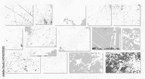 Distressed textures overlay for creative projects, grunge backgrounds, and vintage designs bring authentic worn aesthetic to your artwork
