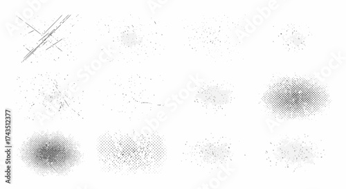 Distressed textures for a vintage, grunge or worn effect, perfect for adding character and depth to backgrounds or overlays in your designs