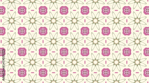 Colourful flowers, seamless patterns with floral for fabric
