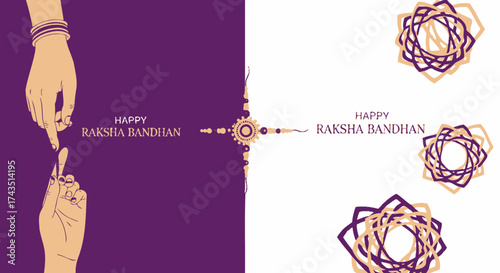 Celebrate the beautiful bond of siblinghood with this Raksha Bandhan design, ideal for festive greetings and heartfelt wishes this season