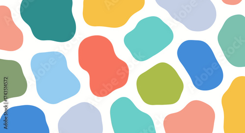 Vibrant pastel blobs bring a playful and modern touch to your designs, perfect for backgrounds, textiles, and eye-catching creative projects