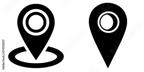 ofvs267 OutlineFilledVectorSign ofvs’ is a symbol that serves as a map marker, location pin sign, and indicator of travel destinations and places, offered in both outline and filled styles, with