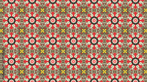 Colourful flowers, seamless patterns with floral for fabric