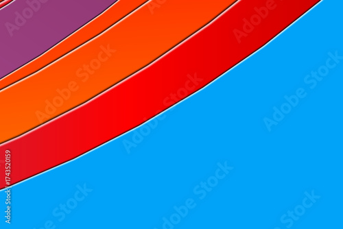 Paper cut style Gradient colourful abstract geometric background	
