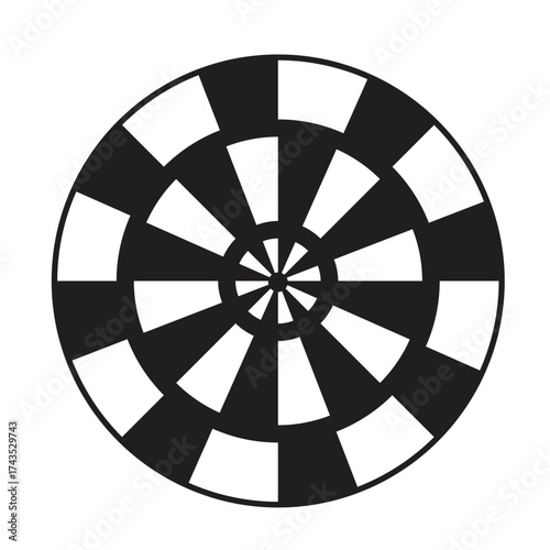 Target, aim or shooting sign vector icon. Target, aiming point, target. Archery, hunting and shooting sports. 