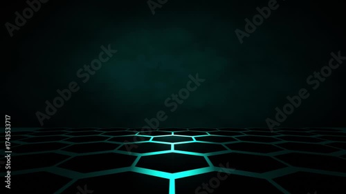 loop abstract blue technology background