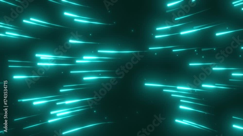 loop abstract blue background with particles