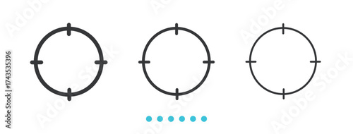 Basic gesture Cursor Icons Icon. Thin line icon vector