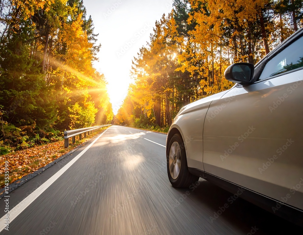 Fototapeta premium Scenic autumn drive