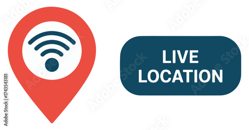 live location tracking icon design