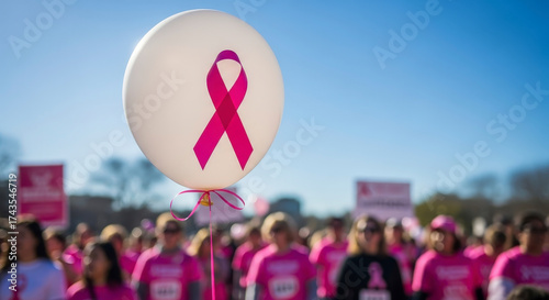Inspiring breast cancer awareness walk with hope and support for a bright future, fundraising