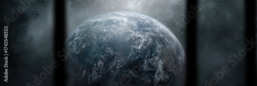Planet earth glass prison climate