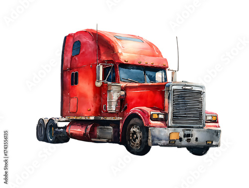 watercolor truck creative colorful truck artwork