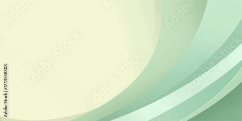 Abstract digital art vector illustration features a vibrant blue and green wave pattern with a dynamic curve and line motion, creating a colorful texture for a modern business template background