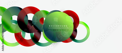 Abstract colorful lines create dynamic circular shapes. Modern design element for backgrounds, banners, presentations. Smooth gradients present vibrant visual appeal.